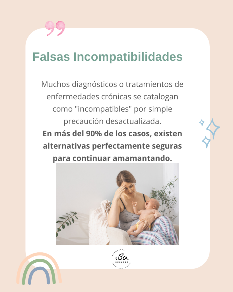ENFERMEDAD CRONICA O MEDICACION SON COMPATIBLES CON LA LACTANCIA